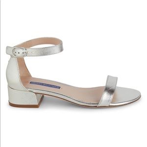 Stuart Weitzman June Metallic Leather Sandals